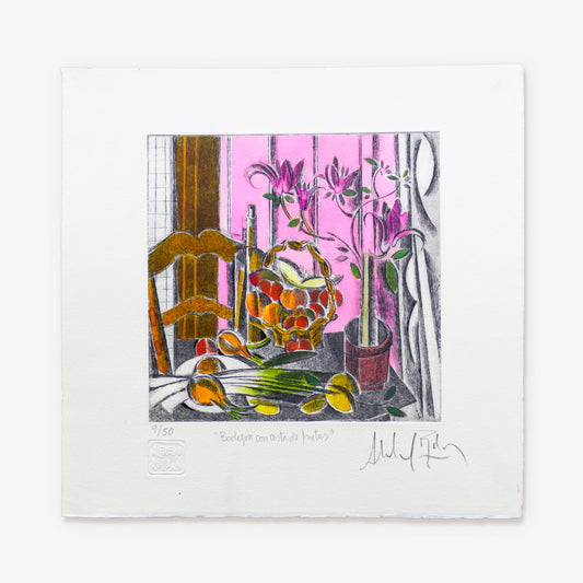 "Bodegón con cesta de frutas" 9/50
