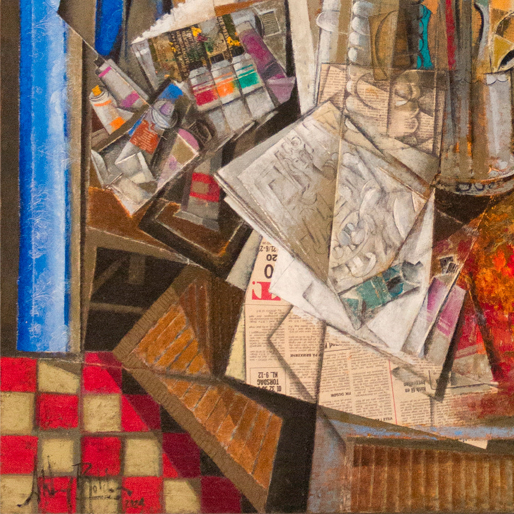 "Posando en el estudio" - Alfredo Roldán